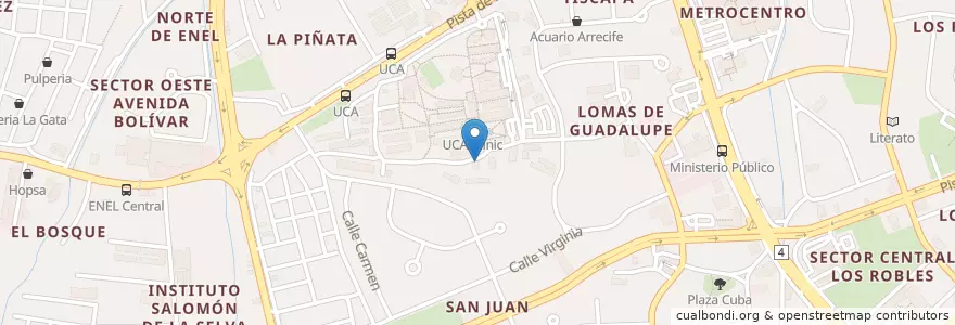 Mapa de ubicacion de Mini Super en Никарагуа, Departamento De Managua, Managua (Municipio).