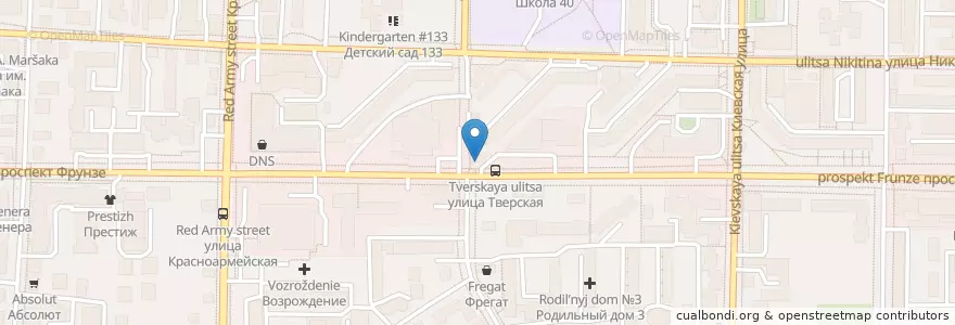 Mapa de ubicacion de Сибирские блины en ロシア, シベリア連邦管区, トムスク州, トムスク地区, トムスク管区.