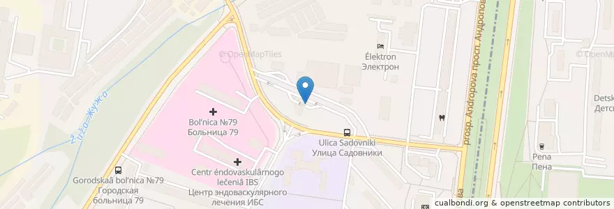 Mapa de ubicacion de Газпромнефть en Russie, District Fédéral Central, Moscou, Южный Административный Округ, Район Нагатино-Садовники.