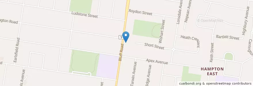 Mapa de ubicacion de Coles Express en 오스트레일리아, Victoria, City Of Bayside.