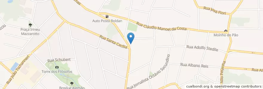 Mapa de ubicacion de Pizzario Provincia Di Verona en برزیل, منطقه جنوب برزیل, پارانا, Região Geográfica Intermediária De Curitiba, Região Metropolitana De Curitiba, Microrregião De Curitiba, کوریتیبا.