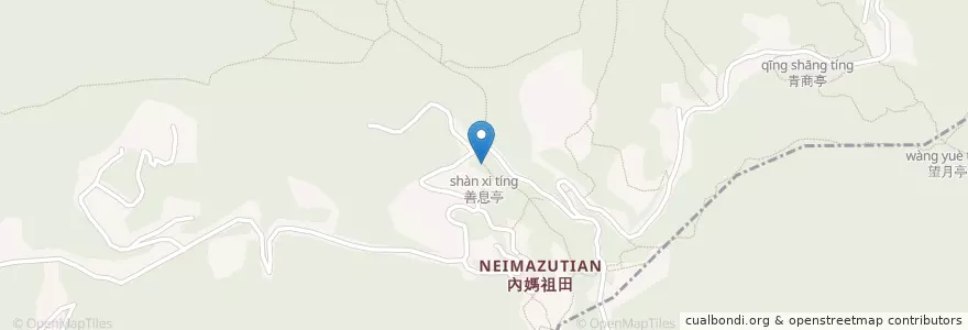 Mapa de ubicacion de 善息亭 en Taiwan, New Taipei, Tucheng District, Sanxia District.