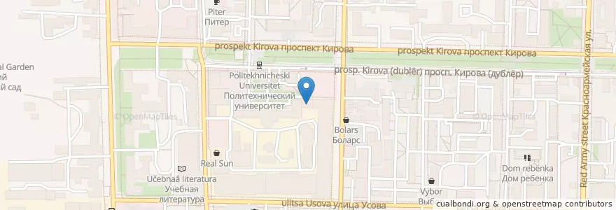 Mapa de ubicacion de Дантист en Rússia, Distrito Federal Siberiano, Томская Область, Томский Район, Городской Округ Томск.