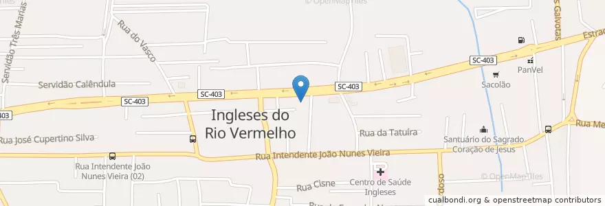 Mapa de ubicacion de Templar Bier en برزیل, منطقه جنوب برزیل, سانتا کاتارینا, Microrregião De Florianópolis, Região Geográfica Intermediária De Florianópolis, فلرینو پولیس.