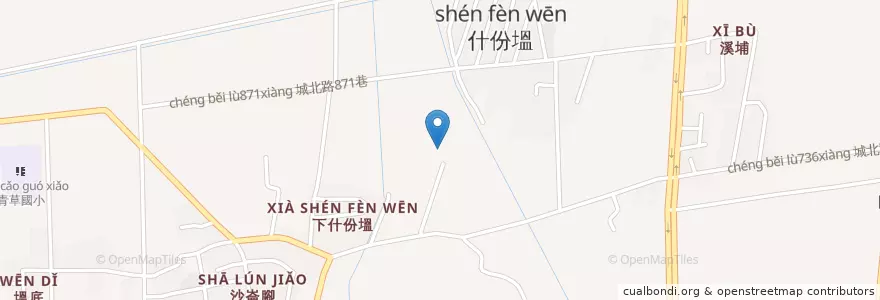 Mapa de ubicacion de 文殊園靜珍精舍 en Тайвань, Тайнань, 安南區.