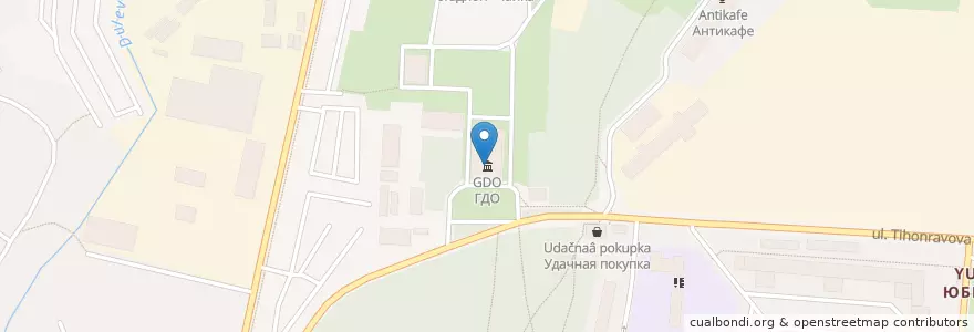 Mapa de ubicacion de ГДО en 러시아, Центральный Федеральный Округ, Московская Область, Городской Округ Королёв.