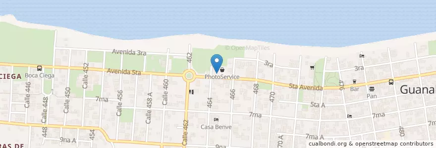 Mapa de ubicacion de Cupet de Guanabo en Cuba, La Habana, Habana Del Este.