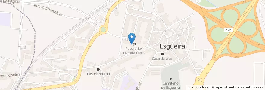 Mapa de ubicacion de Pastelaria(Confeitaria Zinor en Portekiz, Aveiro, Centro, Baixo Vouga, Aveiro, Esgueira.
