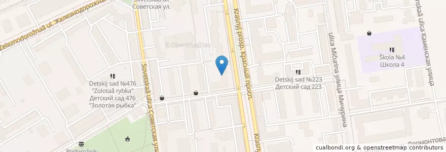 Mapa de ubicacion de Детский сад №212 en Rusia, Сибирский Федеральный Округ, Wilayah Novosibirsk, Городской Округ Новосибирск.