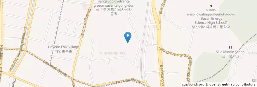 Mapa de ubicacion de 덕포여자중학교 en 대한민국, 부산, 사상구, 덕포동.