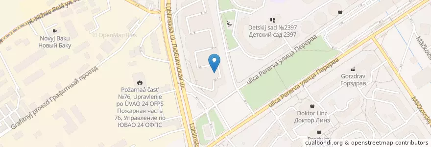 Mapa de ubicacion de Сбербанк en 러시아, Центральный Федеральный Округ, Москва, Юго-Восточный Административный Округ, Район Марьино.