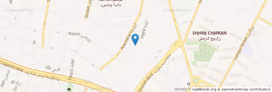 Mapa de ubicacion de کتابخانه IPM en إیران, طهران, شهرستان شمیرانات, طهران, بخش رودبار قصران.