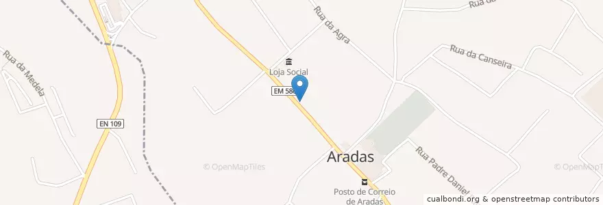 Mapa de ubicacion de Farmácia de Verdemilho en پرتغال, Aveiro, Centro, Baixo Vouga, Ílhavo, Aradas.