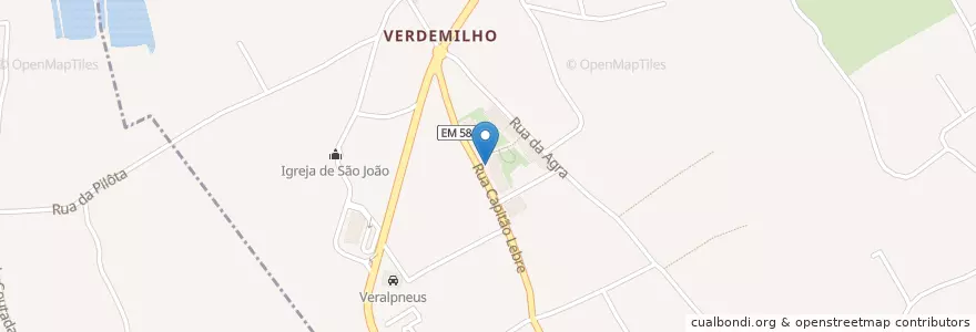 Mapa de ubicacion de Eça de Queirós en Portugal, Aveiro, Centro, Baixo Vouga, Aradas.
