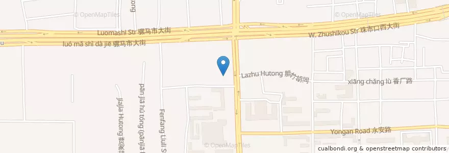 Mapa de ubicacion de Beijing Acrobatic Show en 中国, 北京市, 河北省, 西城区.