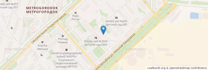 Mapa de ubicacion de Мировой суд. Участок 121 en روسيا, Центральный Федеральный Округ, Москва, Восточный Административный Округ, Район Метрогородок.