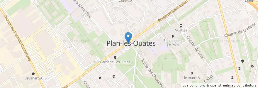 Mapa de ubicacion de La Place en Switzerland, Geneva, Geneva.