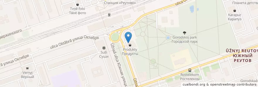 Mapa de ubicacion de Прогресс-Фарма en Rusia, Distrito Federal Central, Óblast De Moscú, Городской Округ Реутов.