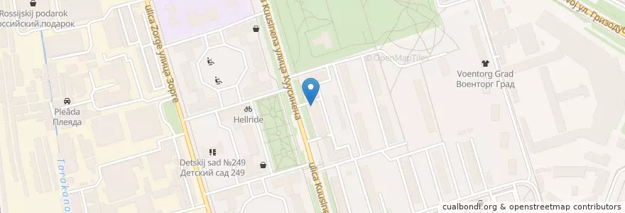 Mapa de ubicacion de Доктор Столетов en Russia, Distretto Federale Centrale, Москва, Северный Административный Округ, Хорошёвский Район.