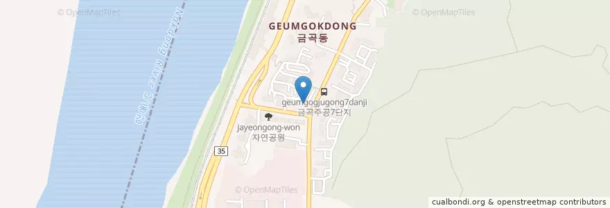 Mapa de ubicacion de 햇빛유치원 en Corea Del Sud, Busan, 북구, 금곡동.