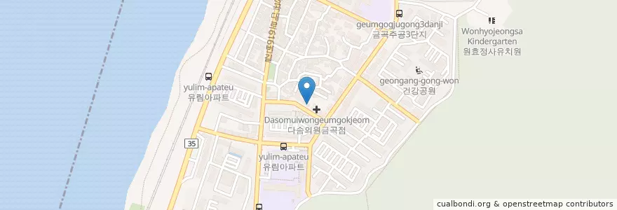 Mapa de ubicacion de 광화사 en Coreia Do Sul, Busan, 북구, 금곡동.