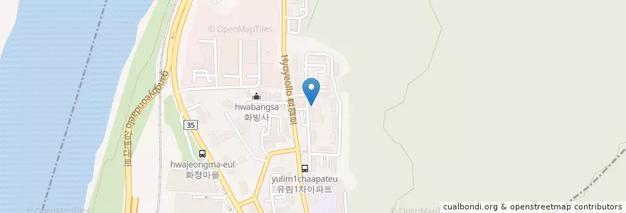 Mapa de ubicacion de 인천어린이집 en Güney Kore, Busan, 북구, 금곡동.