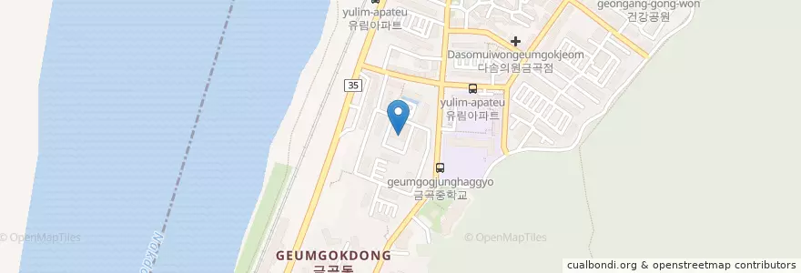 Mapa de ubicacion de YMCA어린이집 en Республика Корея, Пусан, 북구, 금곡동.