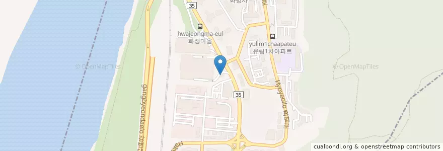 Mapa de ubicacion de 하나로농장 en 대한민국, 부산, 북구, 금곡동.