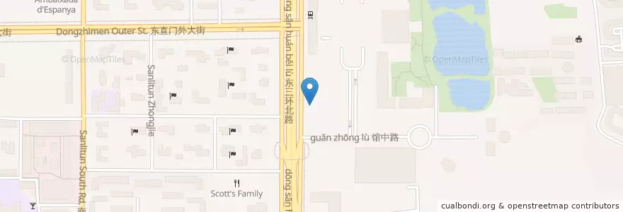 Mapa de ubicacion de 农展馆西门南 en China, Beijing, Hebei, 朝阳区 / Chaoyang.