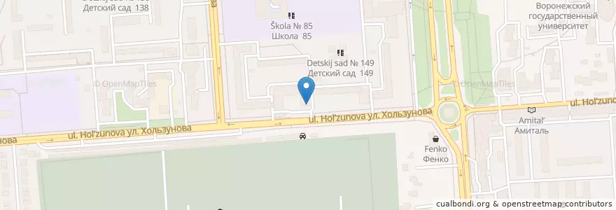 Mapa de ubicacion de Остров детства en Rusland, Centraal Federaal District, Oblast Voronezj, Городской Округ Воронеж.