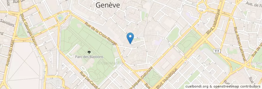 Mapa de ubicacion de Bibliothèque braille romande et livre parlé en Schweiz, Genf, Genf, Genf.