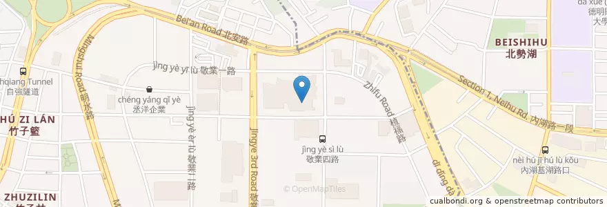 Mapa de ubicacion de 金色三麥 en تایوان, 新北市, تایپه, 內湖區.