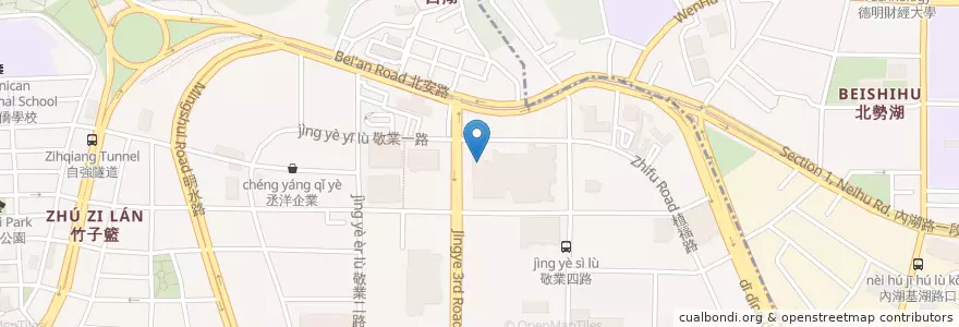 Mapa de ubicacion de 瓦城泰國料理 en 臺灣, 新北市, 臺北市, 內湖區.