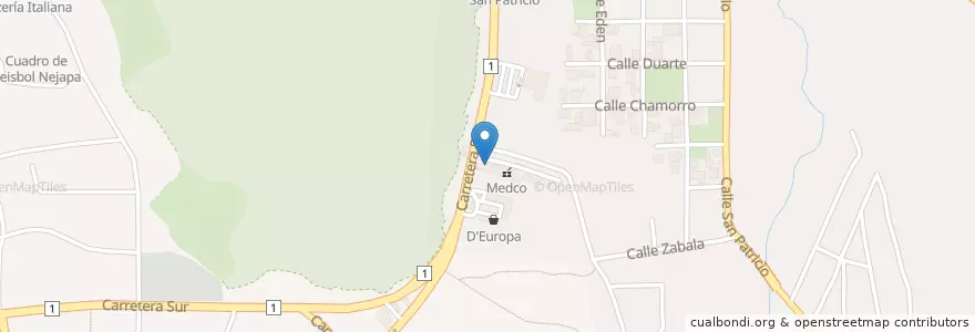 Mapa de ubicacion de Banco Pro Credit en Nicarágua, Departamento De Managua, Managua (Municipio).