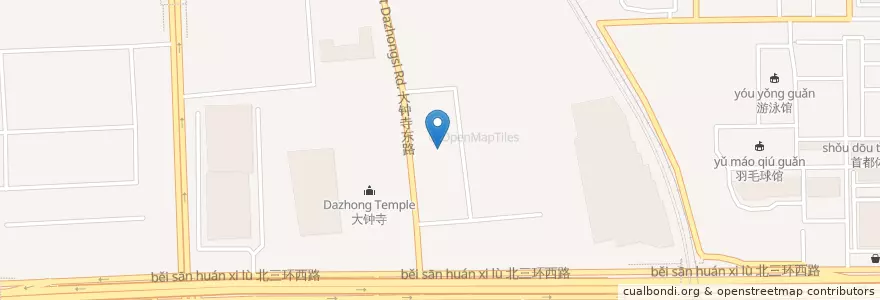 Mapa de ubicacion de 中关村第四小学 en 중국, 베이징시, 허베이성, 海淀区.