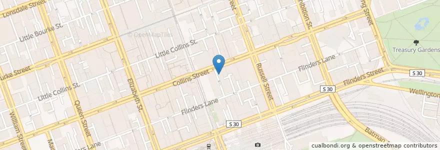 Mapa de ubicacion de Regent Theatre en Australië, Victoria, City Of Melbourne.