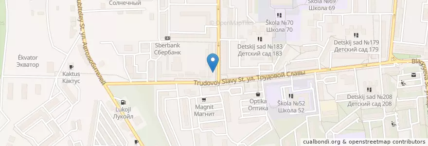 Mapa de ubicacion de Виола-3 en ロシア, 南部連邦管区, クラスノダール地方, Городской Округ Краснодар.
