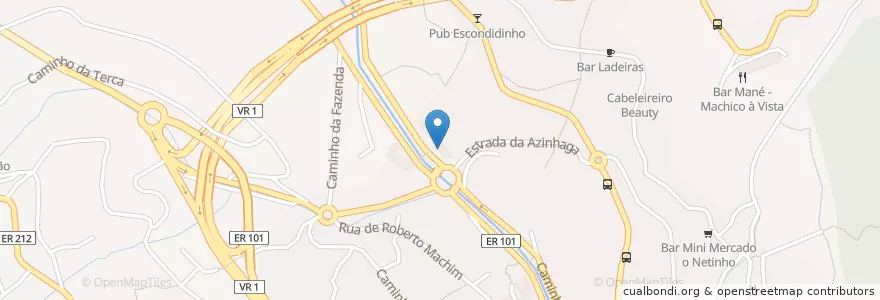 Mapa de ubicacion de Pastelaria Rubi en ポルトガル, Machico, Machico.