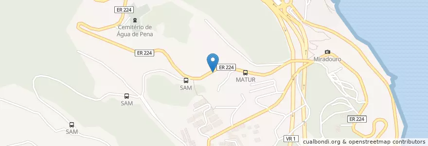 Mapa de ubicacion de JOE´S BAR en 포르투갈, Machico, Machico.