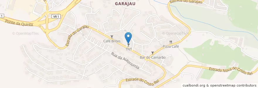 Mapa de ubicacion de Pizzaria La Carbonara en Portekiz, Santa Cruz, Caniço.