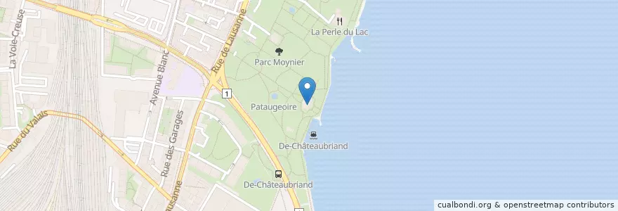 Mapa de ubicacion de Villa Plantamour en Schweiz/Suisse/Svizzera/Svizra, Genève, Genève, Genève.