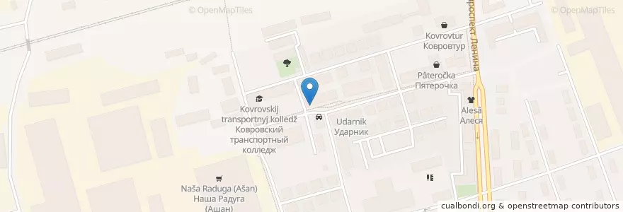 Mapa de ubicacion de Юность en Rusia, Distrito Federal Central, Óblast De Vladímir, Ковровский Район, Городской Округ Ковров.