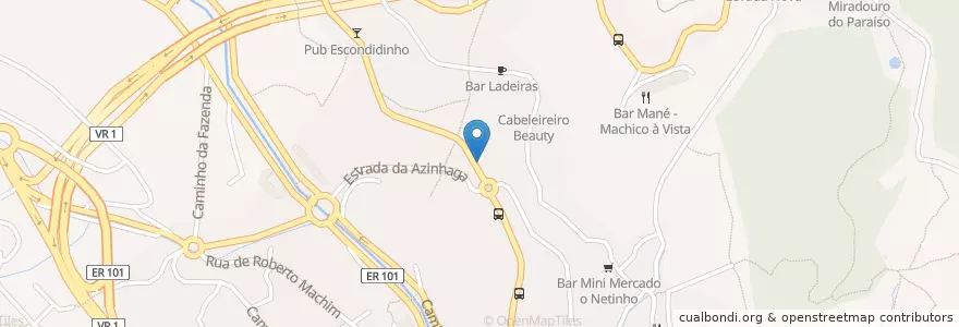 Mapa de ubicacion de Restaurante Blue en 포르투갈, Machico, Machico.