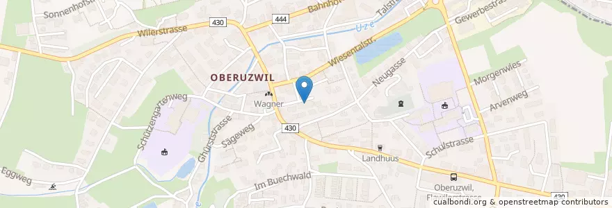 Mapa de ubicacion de Feuerwehr Oberuzwil en سوئیس, Sankt Gallen, Wahlkreis Wil, Oberuzwil.