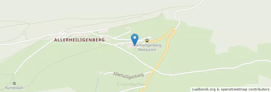 Mapa de ubicacion de Bergwirtschaft Allerheiligenberg en İsviçre, Solothurn, Amtei Olten-Gösgen, Bezirk Olten, Hägendorf.