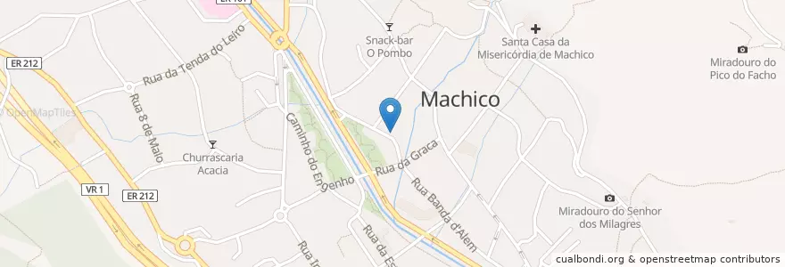Mapa de ubicacion de MUST en Portugal, Machico, Machico.