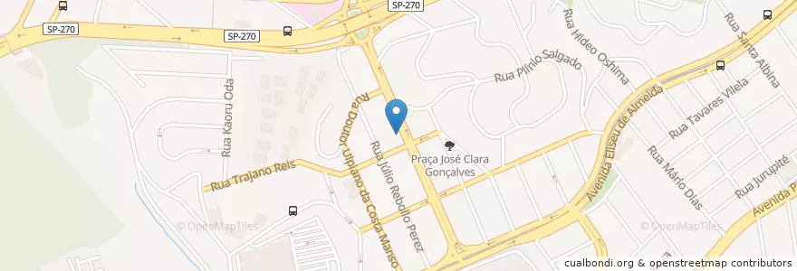 Mapa de ubicacion de Muralhas Grill en البَرَازِيل, المنطقة الجنوبية الشرقية, ساو باولو, Região Geográfica Intermediária De São Paulo, Região Metropolitana De São Paulo, Região Imediata De São Paulo, ساو باولو.