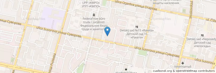 Mapa de ubicacion de Семейный дворик en Rusia, Distrito Federal Central, Óblast De Kaluga, Городской Округ Калуга.