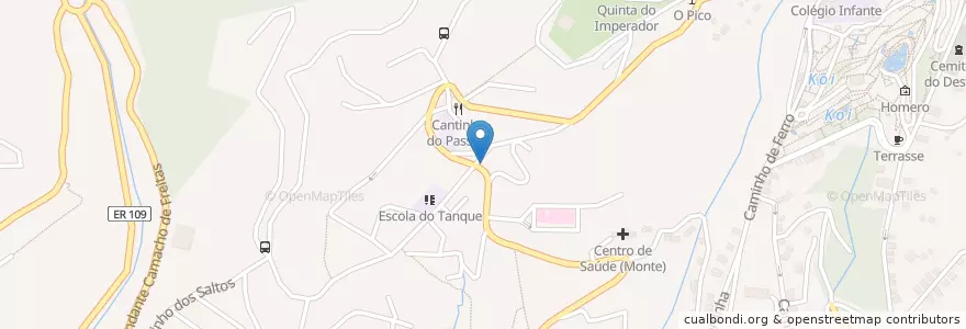 Mapa de ubicacion de Farmácia do Monte en 포르투갈, Monte.