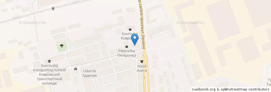 Mapa de ubicacion de Канто en Rusia, Distrito Federal Central, Óblast De Vladímir, Ковровский Район, Городской Округ Ковров.